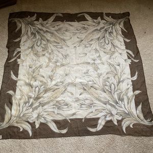 Anne Klein vintage floral print scarf silk